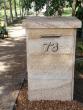 Garden pillar with lmail box